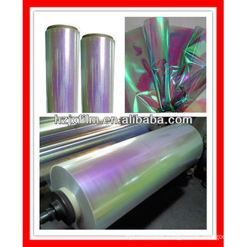 Iridescent polyester twist film